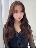 小顔/大人ガーリー/似合わせカット/ヨシンモリ/ココアベージュ