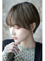 カライングドゥ(ing deux)&nbsp;大人可愛い20代30代40代黒髪前下がりショートボブ丸みショート◎