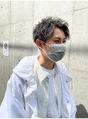 波巻きツイストスパイラル/刈り上げセンターパート/溝の口