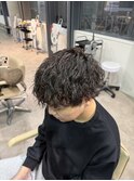 波巻きパーマ波巻きツイスパメンズパーマメンズカット