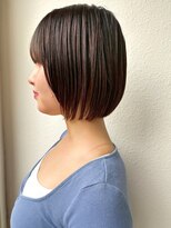 カバーヘア ブリス 志木南口駅前店(COVER HAIR bliss)&nbsp;切りっぱなしボブ/丸みショート似合わせカット透明感カラーp志木