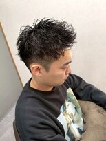ロッカ(ROCCA)&nbsp;フェザーパーマフェード×質感ショート