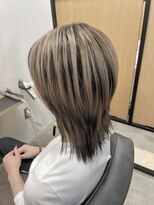 ハイク(HYKE) ミディアムレイヤーバレイヤージュ猫カラーミックス