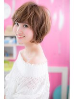 ミック ヘアアンドビューティー 大山店(miq  Hair&Beauty)&nbsp;外ハネが隠し味…ラフ・フェミ・ショートa