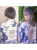 あるじゃんすー 仙台店&nbsp;シルバーパープルウルフ#シールエクステ#エクステ#小顔#仙台