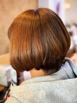 アークスヘアー&nbsp;オレンジべージュ★襟足すっきりで大人かわいい☆小顔大人ボブ