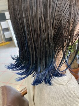 ダニーコウベ(Danny kobe) 裾カラーネイビーブルー