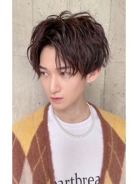 ロンド ロビン 栄(Lond robin) 【Lond robin】高瀬慎也センターパートニュアンスパーマツイスパ