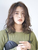 パール(PearL)&nbsp;【PearL】コテ巻き風パーマ×シルキーベージュカラー