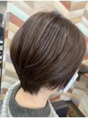 #カット #ミルクティーカラー #ショート