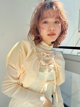 ジルスタジオ(JILL STUDIO) JILL STUDIO ハイトーンオレンジベージュ×顔まわりレイヤー