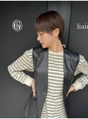 【竹之内蔵人】おしゃれハンサムショート/透明感大人グレージュ