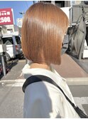 【mee.】ヤジマ ボブ 前下がりボブ ベージュカラー