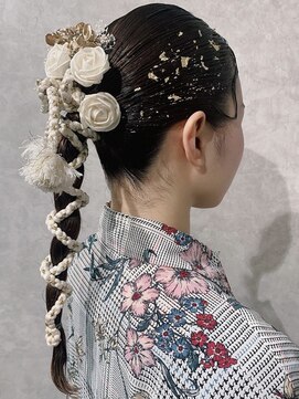 トリコ ショップアンドヘアサロン(tricot shop hair salon) 金箔ヘアセット/卒業式/成人式/水引きヘアセット