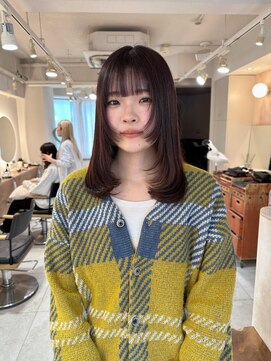 キャンバス バイ ネオリーブ 横浜西口(Canvas by neo.) ミディアムウルフレイヤー ダークピンクレッドsk