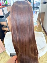 イーストハムアネーロ(EAST HAM anello) 艶髪カラー/髪質改善/ロング/ローズブラウン