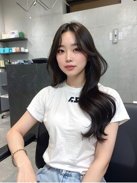 ノイズオオサカ 梅田店(NOISM OSAKA) 小顔外ハネミディアムアッシュ20代30代40代くびれミディ韓国ヘア