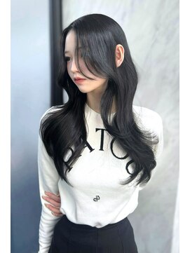 ランズ(LANDS) アッシュカラーワンホンヘア 【韓国ヘア 大阪 梅田】