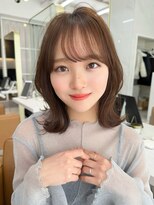 レイリー 原宿 表参道(Rayreee)&nbsp;下ろし流し前髪/大人可愛いくびれミディアムレイヤー/小顔カット