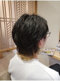 ウルフカット&外ハネナチュラルパーマ