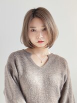 ブレンドバイハピネス(Blend by happiness)&nbsp;大人可愛い20代30代40代50代ウルフレイヤーボブ丸みショートボブ