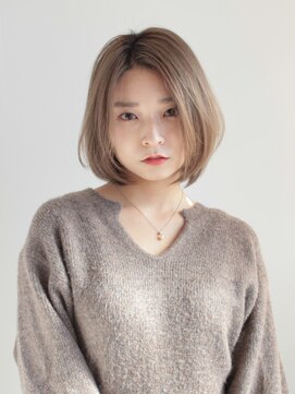 ブレンドバイハピネス(Blend by happiness) 大人可愛い20代30代40代50代ウルフレイヤーボブ丸みショートボブ