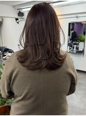 ハイライトバレイヤージュダブルカラーケアブリーチ30代40代