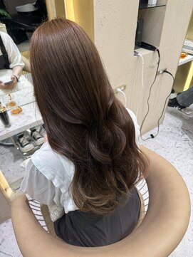 プアメリア 名古屋(Puamelia) ブリーチなし/ベージュ/髪質改善/ケアカラー