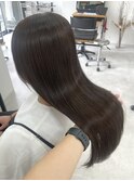 髪質改善カラー　オリーブベージュ
