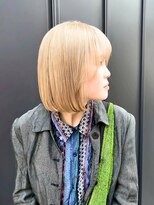 ビューティービースト 中目黒店(beauty:beast)&nbsp;ミニボブ/切りっぱなしボブハイトーン