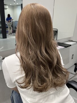 リムレスバイサンク 万代 新潟駅(LIMLESS by cinq) 新潟ミルクティーベージュピンクベージュ顔周りワンホンレイヤー