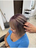 ルーツカラー×ボブ