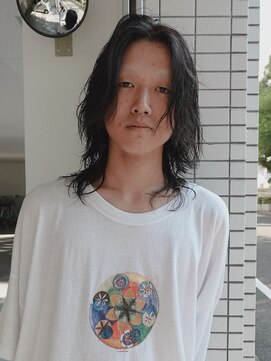 メンズ シイ(MEN’S SIE) メンズロング×ニュアンスパーマ