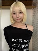 ブロンド/透明感カラー