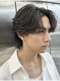 銀座フェザーパーマツイストスパイラルパーマセンターパート眉毛