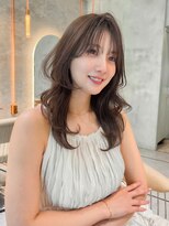 ロンド エスポワール 錦糸町(Lond espoir)&nbsp;バタフライカットグレーブラウンミディアムレイヤーカット