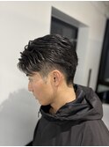 フェザーショートパーマ