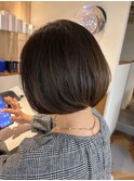 グラデーションボブ×オリーブブラウン