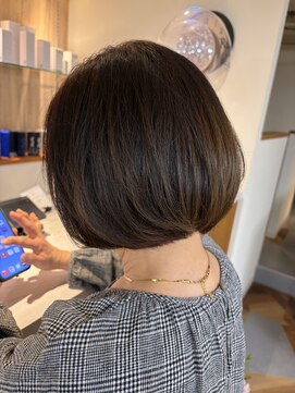 ラナ(LANA) グラデーションボブ×オリーブブラウン