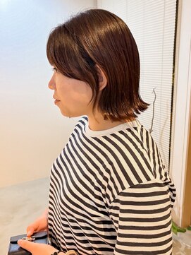 フープヘアー(HOOP.HAIR) 外ハネボブ/顔周りカット