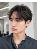 シースルーマッシュフェザーパーマラウンドマッシュ韓国マッシュ