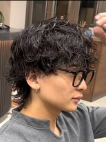 ノードオム 栄(NODE HOMME)&nbsp;波巻きスパイラルパーマメンズマッシュパーマシャドウパーマ韓国