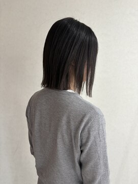 ヘア スノー(HAIR SNOW) 暗髪カラー+ロブ