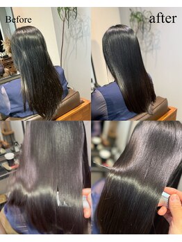 ワ ヘアー(wa-hair)の写真/ダメージを徹底ケアする美髪へ。特許技術で本気の髪質改善を目指す特別なサロン♪