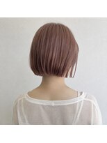 アンリエラ(Unliera)&nbsp;ボブ/ミニボブ/ダブルカラー/ピンクベージュ/松山美容室