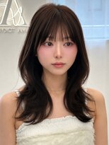 アマトウキョウ アユンチェ(AMA TOKYO×AYUNCHE)&nbsp;韓国ヘア　2wayバング  レイヤーカット くびれヘア  顔周り/