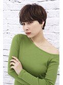 毛先のハネが可愛いマッシュショート
