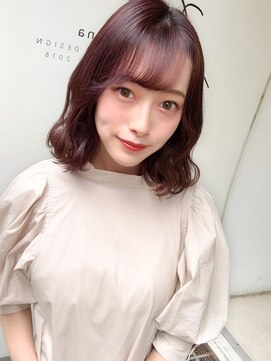 ジーナ 名駅(XENA.) 《xena》harustyle☆カシスブラウン×外ハネミディアム