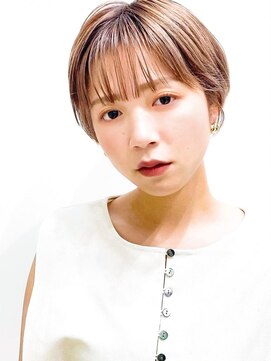 ローランド(Rowland) ショート！ダブルカラー！ベージュ！ぱっつん