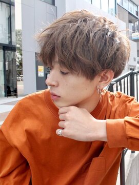 ナンバー エアロ 横浜(N° +aero) ショートレイヤーかき上げソフトツーブロックマッシュ